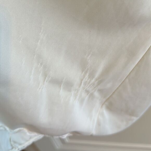 Vintage Vassarette white nylon full slip with stretch lace bodice - Picture 6 of 9